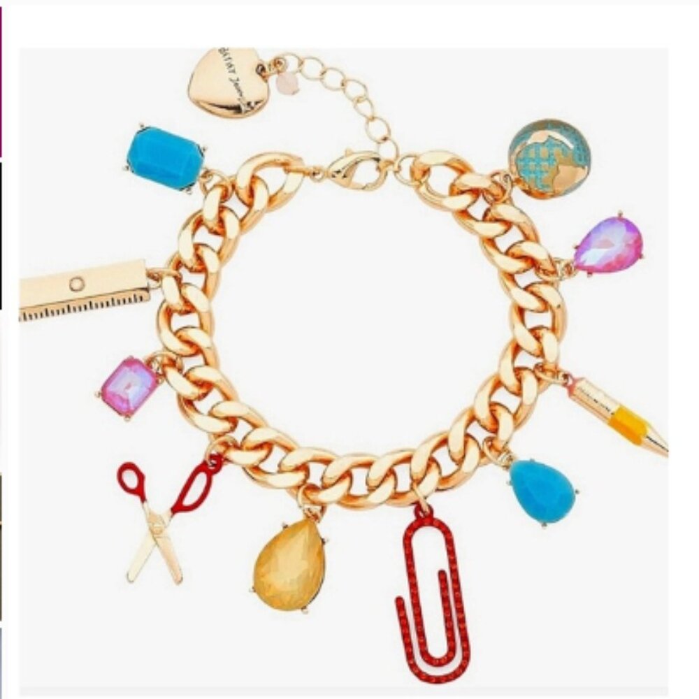 Betsey Johnson Back to School Statement Bracelet - Picture 2 of 5